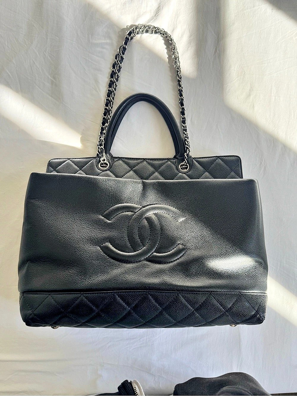 Chanel Handle Black Shoulder Bag